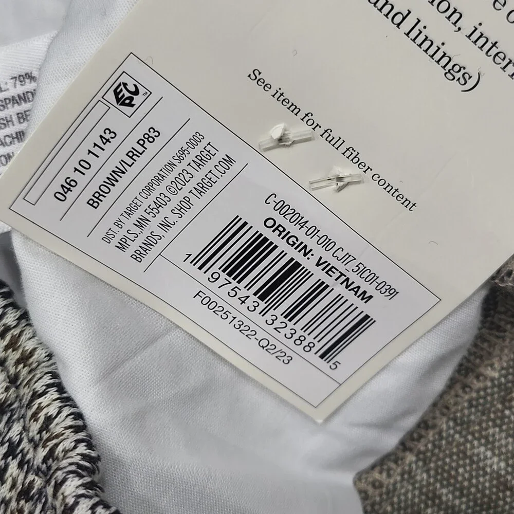 Boys' Houndstooth Print Knit Pull On Tapered Pants - Cat & Jack Brown Size 6